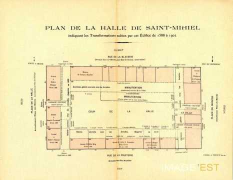 Plan de la Halle (Saint-Mihiel)